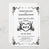 Invitation Jusqu'à la mort, faisons-nous partie de mariage go (Devant / Derrière)