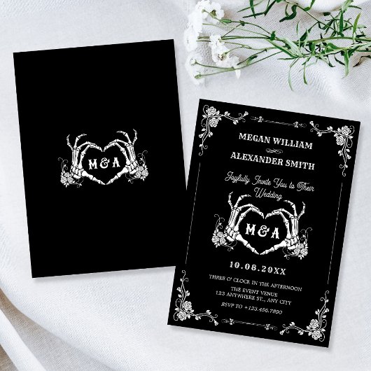 Invitation Jusqu'à la mort, faisons-nous partie de mariage go