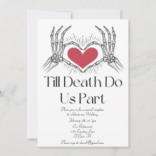 Invitation Jusqu'À La Mort Faisons-Nous Partie De Mariage Réc