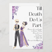 Invitation Jusqu'À La Mort Faisons-Nous Partie De Mariage Réc (Devant / Derrière)