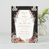 Invitation 'Jusqu'à la mort faisons-nous partie du Mariage d' (Debout devant)