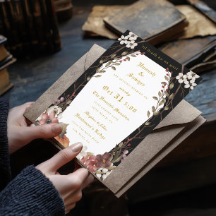 Invitation 'Jusqu'à la mort faisons-nous partie du Mariage d'