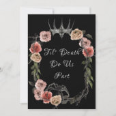 Invitation Jusqu'à la mort Faisons-nous partie Élégant Rose H (Devant)