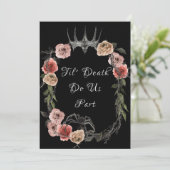 Invitation Jusqu'à la mort Faisons-nous partie Élégant Rose H (Debout devant)