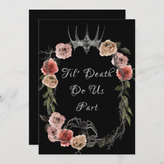 Invitation Jusqu'à la mort Faisons-nous partie Élégant Rose H