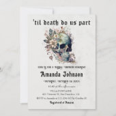 Invitation Jusqu'à la mort Faisons-nous partie Fête des marié (Devant)