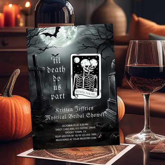 Invitation Jusqu'à la mort Faisons-nous partie Fête des marié