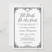 Invitation Jusqu'à la mort faisons-nous partie Goth Glam Fair (Devant)