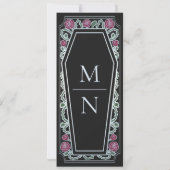 Invitation Jusqu'à la mort Faisons-nous partie Goth noir Enre (Dos)