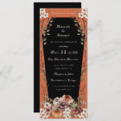 Invitation 'Jusqu'à la mort faisons-nous partie Halloween Mar (Devant / Derrière)