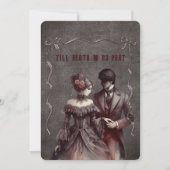 Invitation Jusqu'à la mort Faisons-nous partie Mariage de sty (Devant)