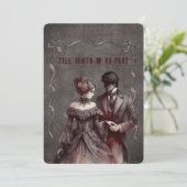 Invitation Jusqu'à la mort Faisons-nous partie Mariage de sty (Debout devant)