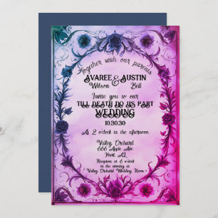 Invitation Jusqu'à la mort Faisons-nous partie Mariage de sty
