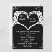Invitation Jusqu'à la mort faisons-nous partie Mariage d'Hall (Devant)