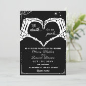 Invitation Jusqu'à la mort faisons-nous partie Mariage d'Hall (Debout devant)