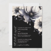 Invitation Jusqu'à la mort Faisons-nous partie Mariage gothiq (Devant)