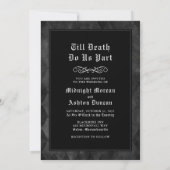 Invitation Jusqu'à la mort faisons-nous partie Mariage Tarot (Dos)