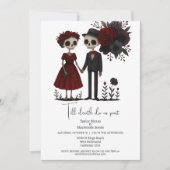 Invitation Jusqu'à la mort, faisons-nous partie Mariée et Gro (Devant)