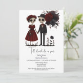 Invitation Jusqu'à la mort, faisons-nous partie Mariée et Gro (Debout devant)