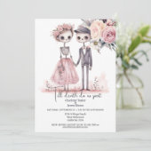 Invitation Jusqu'à la mort, faisons-nous partie Mariée et Gro (Debout devant)