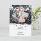 Invitation Jusqu'à la mort, faisons-nous partie Mariée et Gro (Debout devant)