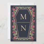 Invitation Jusqu'à la mort Faisons-nous partie Rose Bleu Mari (Dos)