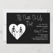 Invitation Jusqu'à la mort Faisons-nous partie Squelette Répé (Devant)