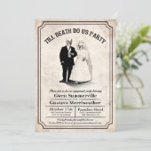 Invitation Jusqu'à la mort Faites-nous Fiançailles de fête In (Debout devant)