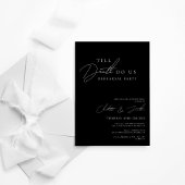 Invitation Jusqu'à la mort Faites-nous la répétition de fête 