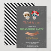 Invitation Jusqu'à la mort Faites-nous partie de la fête d'Ha (Devant / Derrière)