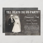 Invitation Jusqu'à la mort Faites-nous partie de l'engagement (Devant / Derrière)