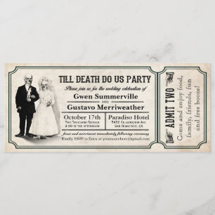 Invitation Jusqu'à la mort Faites-nous partie Mariage Invitat