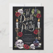 Invitation Jusqu'à la mort Fêtons-nous Fête des mariées d'Hal (Devant)