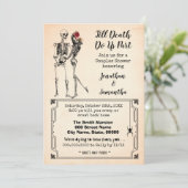 Invitation Jusqu'à la mort, nous allons en partie halloween l (Debout devant)