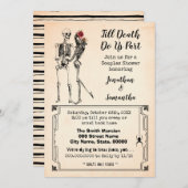 Invitation Jusqu'à la mort, nous allons en partie halloween l (Devant / Derrière)