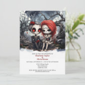 Invitation Jusqu'à la mort nous faisons partie Deux Mariées (Debout devant)