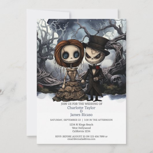 Invitation Jusqu'à la mort nous faisons partie Mariée et Groo (Devant)