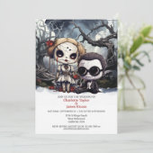 Invitation Jusqu'à la mort nous faisons partie Mariée et Groo (Debout devant)