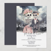 Invitation Jusqu'à la mort nous faisons partie Mariée et Groo (Devant / Derrière)
