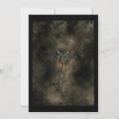 Invitation Jusqu'À La Mort Nous Part Des Crânes Mariage Gothi (Dos)