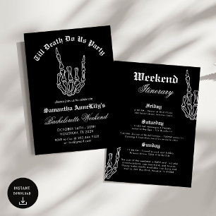 Invitation Jusqu'à la mort nous Party Bachelorette Party