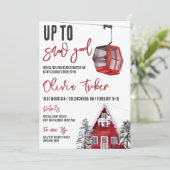 Invitation Jusqu'à SNOW Good! Ski, plaisir d'hiver, enterreme (Debout devant)