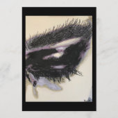 Invitation ‘Just a Memory’ Painting on a Small-Scale Print (Devant)