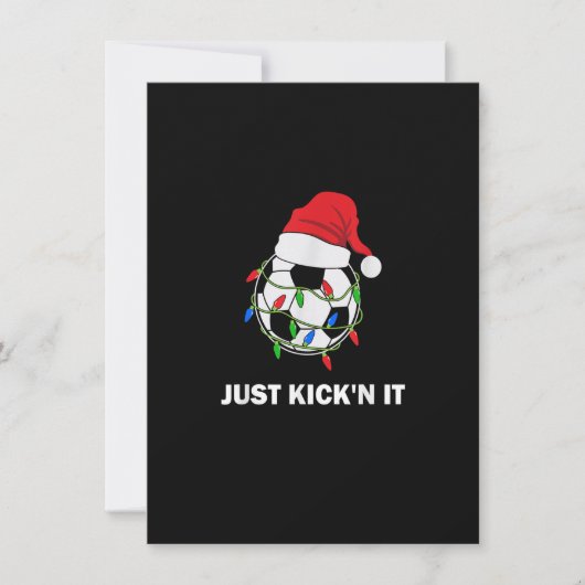 Invitation Just Kick'n It Christmas Soccer Ball Lights (Devant)