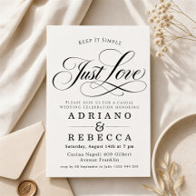 Just Love Minimaliste Mariage Moderne