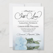 Invitation Just Love Pale Dusty Rose QR Code Mariage (Devant)