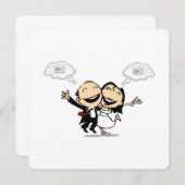 Invitation Just married (Devant / Derrière)