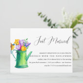 Invitation Just Married Bunch of Flowers post brunch mariage (Debout devant)