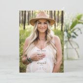 Invitation Just Me et My Little One Simple Photo Neutral Inv (Debout devant)