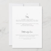 Invitation Just the Two of Us Mariage Detitation (Devant)